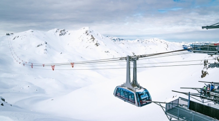 De Urdenbahn tussen Arosa en Lenzerheide.